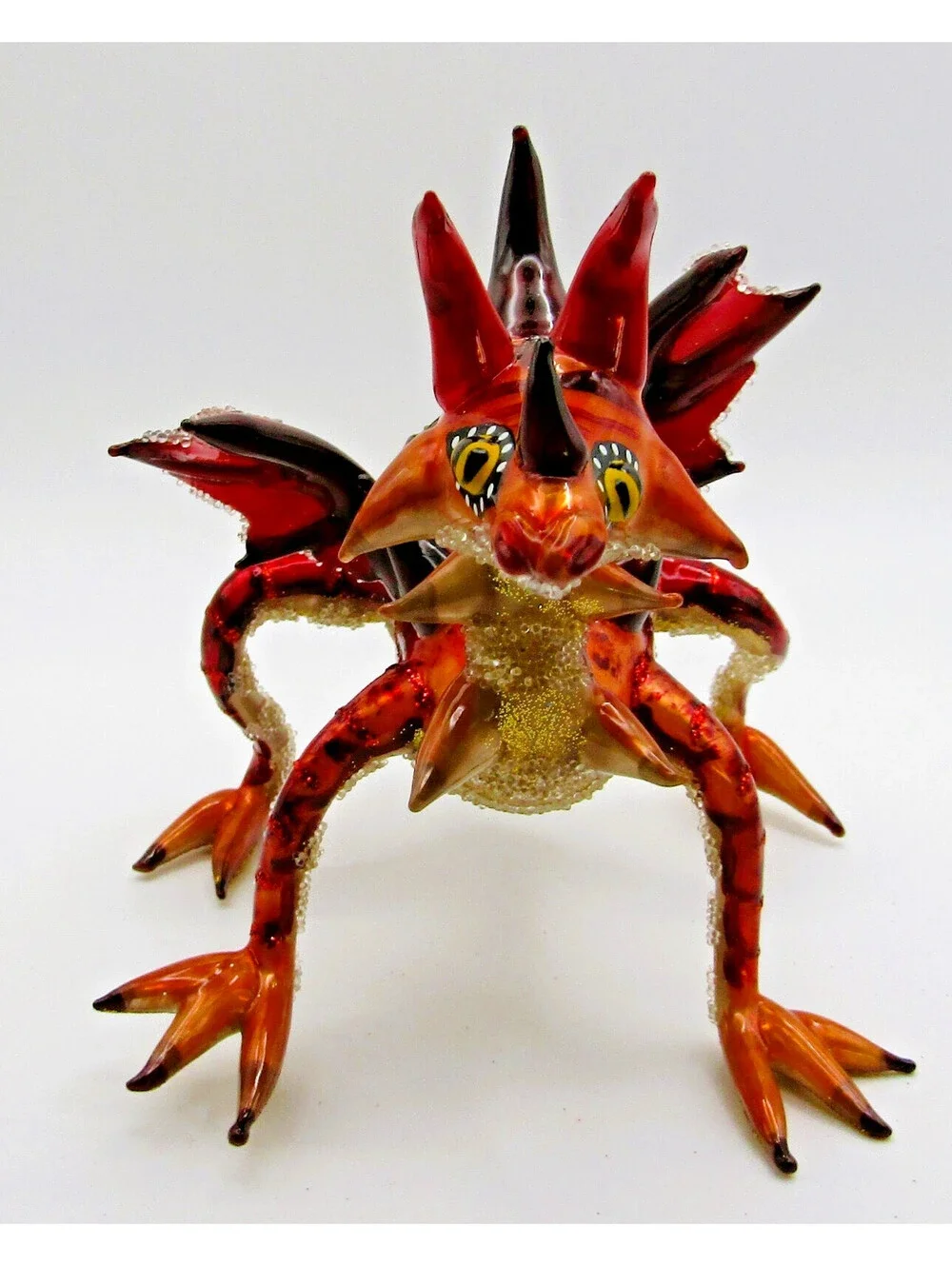 Morawski Ornaments Polish Hand-Blown Glass Dragon Christmas Ornament